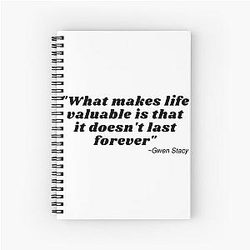Gwen Stacy Reference Spiral Notebook