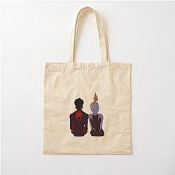 Miles Morales and Gwen Stacy Cotton Tote Bag