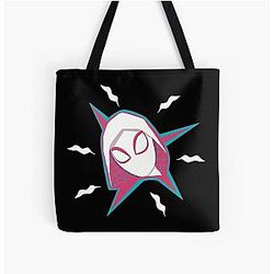 Spider-Verse Spider Gwen Gwen Stacy All Over Print Tote Bag