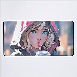 Gwen Stacy Spiderverse Coffee Desk Mat
