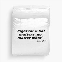 Gwen Stacy Reference Duvet Cover
