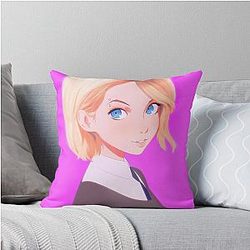 Gwen Stacy Into The Spider-Verse Version Throw Pillow