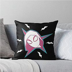 Spiderverse Gwen Stacy Throw Pillow