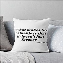 Gwen Stacy Reference Throw Pillow