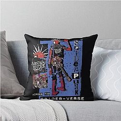 Miles Morales Gwen Stacy Across Throw Pillow