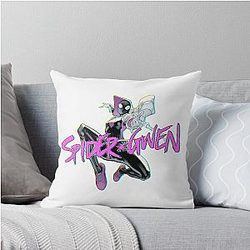 Gwen Stacy as Spider-Gwen Throw Pillow
