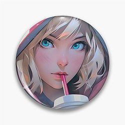 Gwen Stacy Coffee Spider Verse Pin