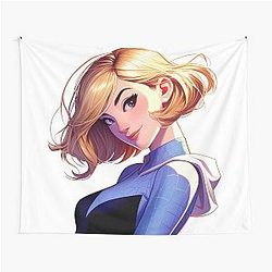 Gwen Stacy Cute Art Tapestry