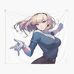 Gwen Stacy Cute Art Tapestry