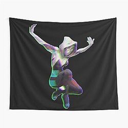 Gwen Stacy Roman Glitch Tapestry