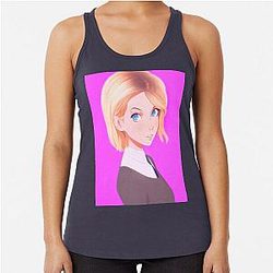 Gwen Stacy Into The Spider-Verse version Racerback Tank Top