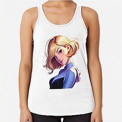 Gwen Stacy Art Racerback Tank Top