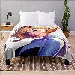 Gwen Stacy Cute Art Throw Blanket