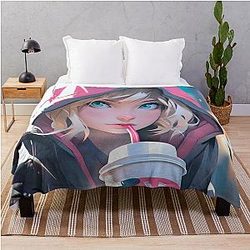 Gwen Stacy Spiderverse Throw Blanket