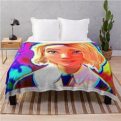 Gwen Stacy Color Throw Blanket
