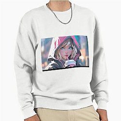 Gwen Stacy Coffee Spider-Verse Pullover Sweatshirt