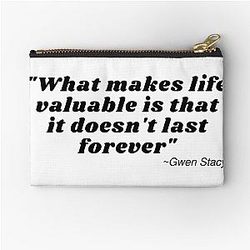 Gwen Stacy Reference Zipper Pouch