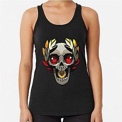 Hades Game Skull Gift Racerback Tank Top