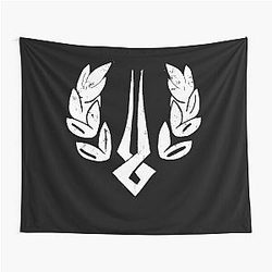 Hades game distressed logo Zagreus Tapestry