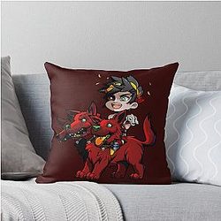 Hades - Zagreus and Cerberus Throw Pillow