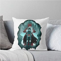 Stained Glass Hades Throw Pillow