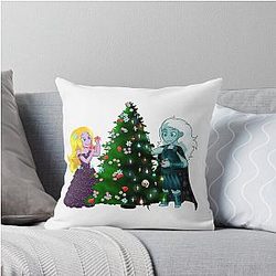 Christmas in Hades Throw Pillow