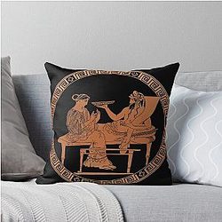 Hades and Persephone throw pillow