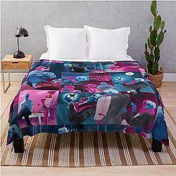 Lore Olympus Persephone and Hades Collage Throw Blanket