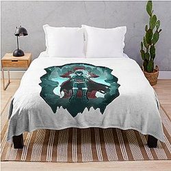 Stained Glass Hades Throw Blanket