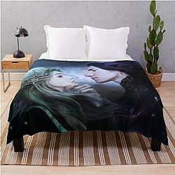 Hades and Persephone Throw Blanket
