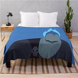 Minimalist Hades Throw Blanket