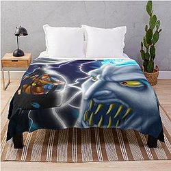 Hades Trapping Hercules Throw Blanket