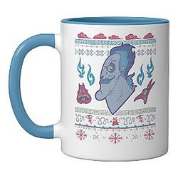 Disney Villains Hercules Hades Ugly Christmas Sweater Mug Blue/White