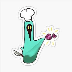 Hades - head chef cutting sticker