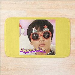 Haechan Christmas Tree Sunglasses Bath Mat