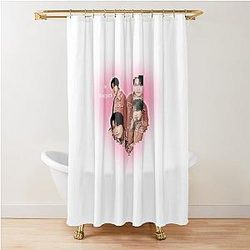 NCT Dream Lee Haechan Pink Design Shower Curtain