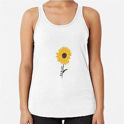 NCT Haechan inspired sunflower racerback tank top