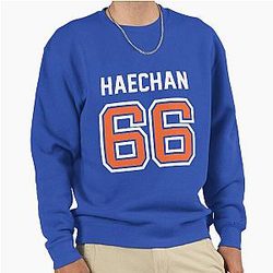 NCT U 90s Love Haechan Hockey Jersey Design Pullover Sweatshirt