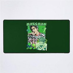 Haechan Neon Green Vibe NCT 127 Collage Desk Mat