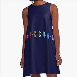 Haechan Colorful A-Line Dress