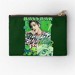 Haechan Neon Green NCT 127 Collage Zipper Pouch