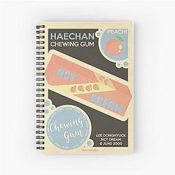 Peach Haechan Spiral Notebook