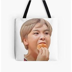 Haechan NCT Bread Face Meme Tote Bag