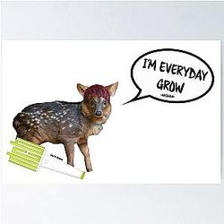 Pudu Haechan Everyday Grow Poster