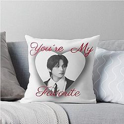 Haechan (NCT127) You're My Favorite Throw Pillow