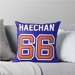 NCT U 90s Love Haechan Hockey Jersey Design Throw Pillow