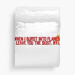 Halsey - Burst into Flames Duvet Cover