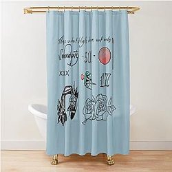 Halsey Tattoos Shower Curtain