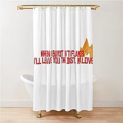 Halsey - Burst Into Fire Shower Curtain
