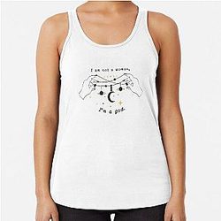 I am a god - Halsey: If I Can't Have Love, I Want Power Racerback Tank Top